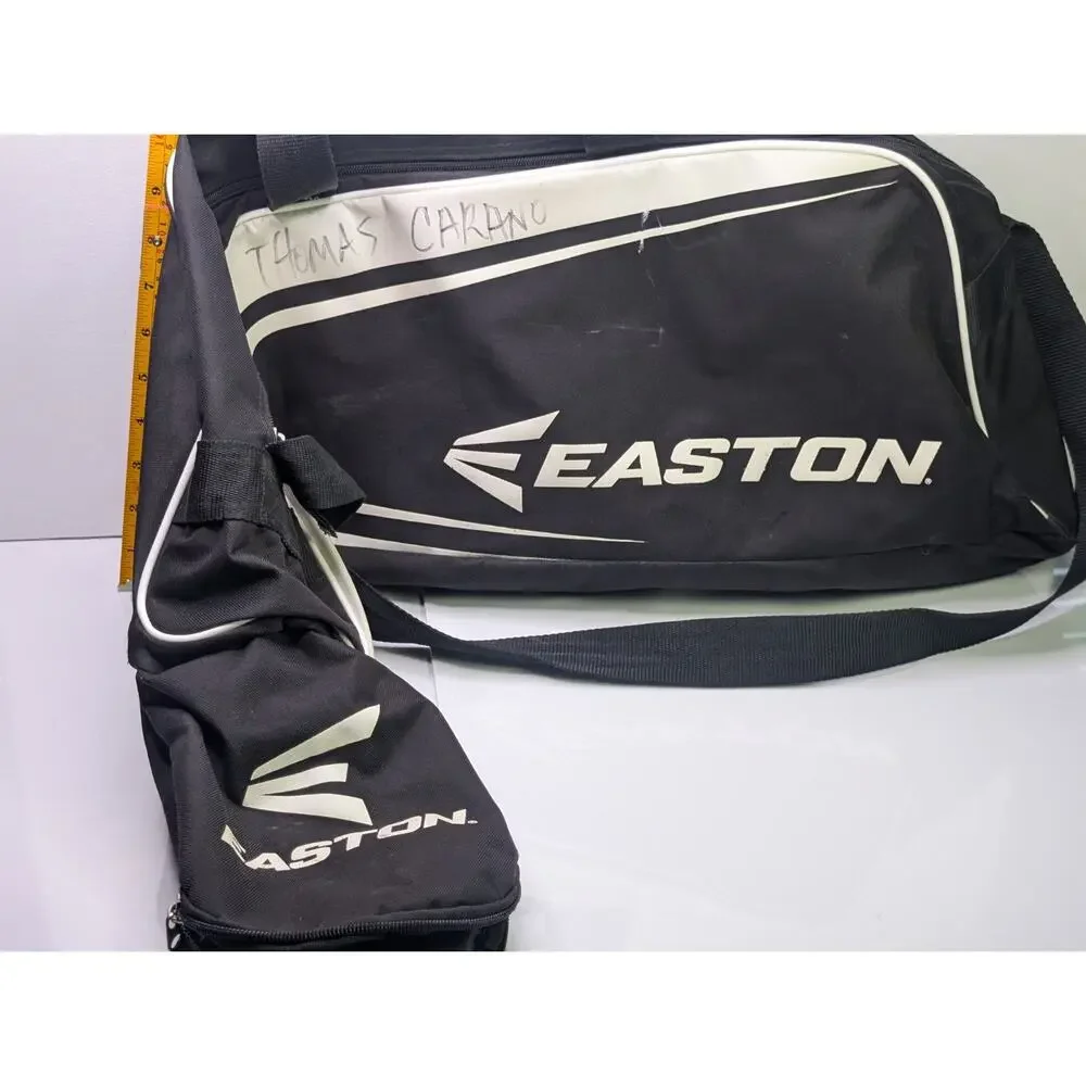 Easton Baseball Softball Equipment Bat Duffel BagBlack White Shoulder Strap